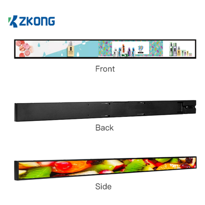 Display Electrónico de Estantes 23.1 Pulgadas ZKL231 / LCD Estirado 1920x158 / Android 4.4.2 / Brillo 400 Nits / Wi-Fi Dual Band / MicroUSB y Type-C / Consumo Máximo 45W / Certificaciones Internacionales - Imagen 2
