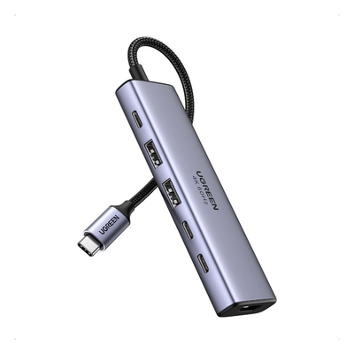 Hub USB-C 6 en 1 / HDMI 4K@60Hz / 2x USB-A 3.2 Gen 2 (10 Gbps) / 2x USB-C 3.2 (10 Gbps) / PD 100W / Compatibilidad Universal / Driver-Free / Aluminio - Imagen 2