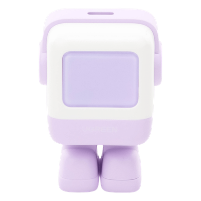 Cargador Mini GaNRobot 30W serie UNO | 1 USB-C de Carga Rápida | Tecnología GaN II | Multiprotocolo PD/QC/SCP/FCA | Carga Inteligente | Pantalla LED | Zapato Magnético Extraíble | Thermal Guard | Color Lila. - Imagen 2