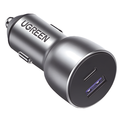 Cargador de Auto 52.5W | Puerto USB-A y USB-C | Carga Rápida | Compatible con Vehículos de 12 y 24 VCD | PD3.0 + QC3.0 | Chip Inteligente | Diseño Compacto Mayor Eficiencia Energética | Caja de Aluminio - Imagen 2