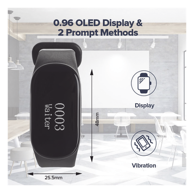 Reloj Buscador TD112 IPX7 / Resistente al Agua / Pantalla OLED / 180mAh / 48 Horas Standby / 80-100m Distancia de Recepción / Compatible con 50 Botones TD009 y T114 / 7 Idiomas / Almacenamiento de 10 Mensajes - Imagen 3