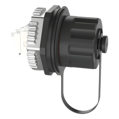 Conector Jack RJ45 de Uso Industrial Estilo TG, Categoría 6A, Con Tapa Protectora, Protección IP67 - Imagen 3