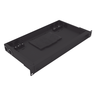 Distribuidor de Fibra Óptica Vacío 19 Pulgadas, Acepta 4 Placas Acopladoras de Linkedpro, Hasta 24 Fibras, 1UR, Incluye Charola de Empalme - Imagen 2