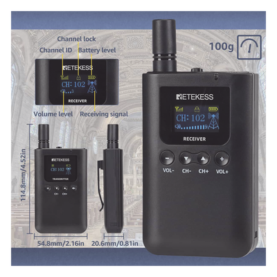 Kit para guía turístico de 1 transmisor y 10 receptores - Imagen 4