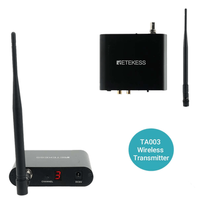 Transmisor Inalámbrico Silent Disco / Sonido HiFi de Alta Fidelidad / Entrada de Micrófono y RCA / Batería 1000 mAh / Alcance 300 m (984 ft) / Portátil y Duradero - Imagen 4