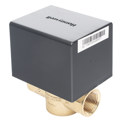 Válvula de control eléctrica de 2 vías para fancoil, retorno por resorte, normalmente cerrada, 110 V CA, DN20 (3/4"), conexión NPT - Imagen 2