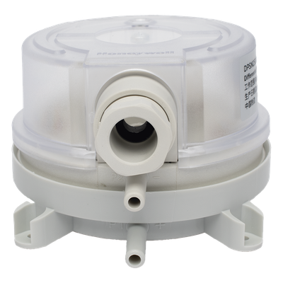 Presostato diferencial de aire para ductos con ajuste por perilla, rango 500 a 2500 Pa, contacto SPDT, para monitoreo de filtros y ventiladores - Imagen 2