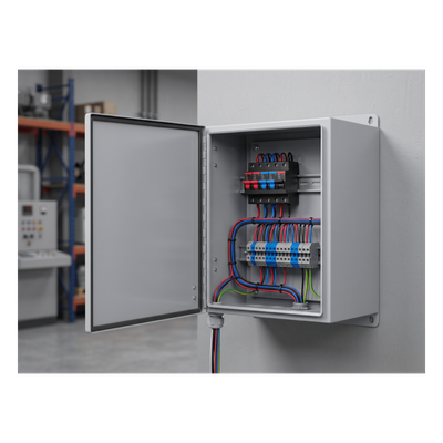 Gabinete de Bisagra Continua NEMA 12; IP66 de Uso en Intemperie, 305 x 254 x 203 mm, De Acero, Color Gris - Imagen 2