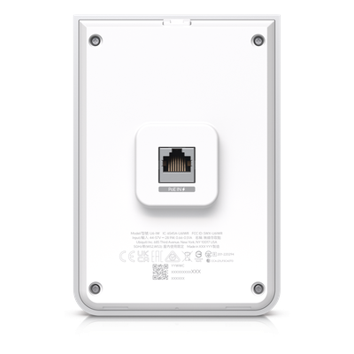 Access Point UniFi U6 In Wall/Montaje p/pared, WIFI 6 2.4 Y 5 Ghz, hasta 5.3 Gbps, 1 pto PoE In, 4 ptos secundarios (1 PoE Out) - Imagen 2