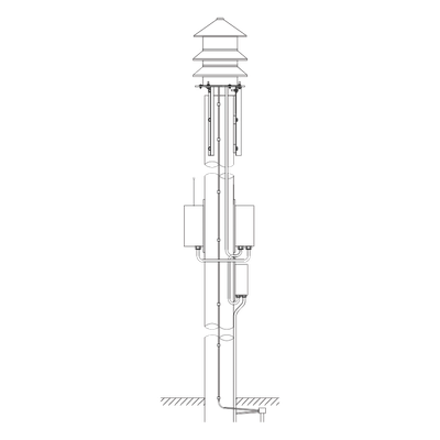 Soporte de montaje a poste para sirena model2 - Imagen 2