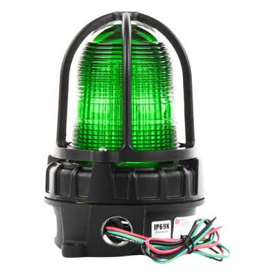 Luz de advertencia LED para ubicaciónes peligrosas, montaje para superficies, 24 VCD, color Verde - Imagen 2