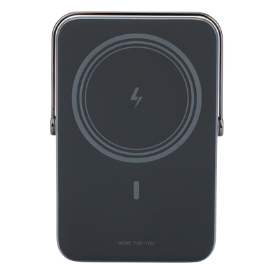 Power Bank Serie UNO Inalambrico | 10000mAh | 7.5W/20W | Con Emojis de Estado | Carga Rápida USB-C Bidireccional | Pantalla TFT Inteligente | Con Holder | Color Grey. - Imagen 3
