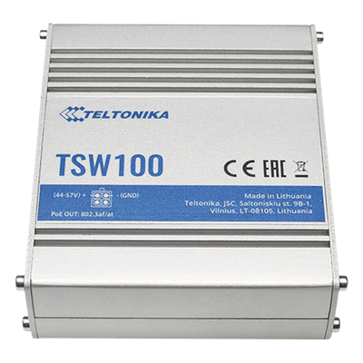 Switch Industrial No-Administrable 5 puertos Gigabit, PoE en 4 puertos 802.3af/at (120W) - Imagen 3
