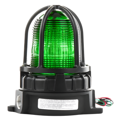Luz de advertencia LED para ubicaciónes peligrosas, montaje para superficies, 24 VCD, color Verde - Imagen 3