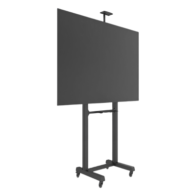 Montaje de Piso Móvil para Pantallas de 65 in a 100 in | vesa 100 x 100 hasta 1000 x 600 | carga maxima soportada 120kg| Fabricado en aluminio y acero - Imagen 6