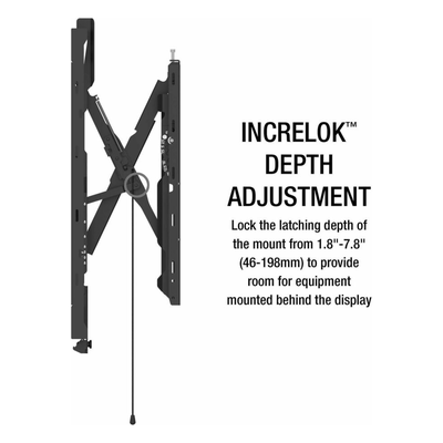 Soporte de Pared Universal Scissor SmartMount para Pantallas desde 49" hasta 120" / Extensión 12.8" (325 mm) / Carga Máxima 250 lb (113.4 kg) / Ajuste Post-Instalación / Hook-and-Hang / IncreLok - Imagen 4