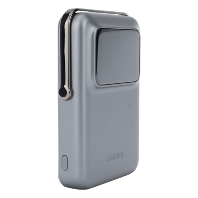 Power Bank Serie UNO Inalambrico | 10000mAh | 7.5W/20W | Con Emojis de Estado | Carga Rápida USB-C Bidireccional | Pantalla TFT Inteligente | Con Holder | Color Grey. - Imagen 4