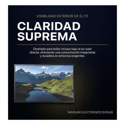 Pantalla Profesional LED 55" para Exterior con Vidrio Templado de Protección 5T, Full HD (1080p), HDMI/HDBaseT (LAN), Brillo 3500 cd/m2. Compatible VESA - Imagen 5