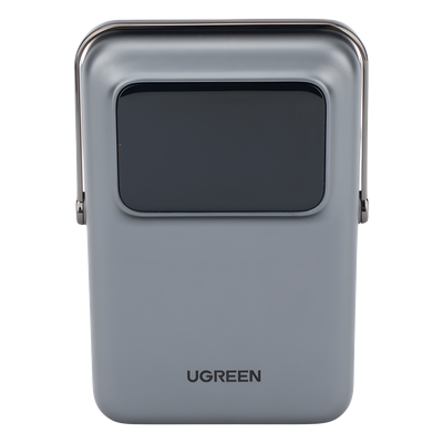 Power Bank Serie UNO Inalambrico | 10000mAh | 7.5W/20W | Con Emojis de Estado | Carga Rápida USB-C Bidireccional | Pantalla TFT Inteligente | Con Holder | Color Grey. - Imagen 6