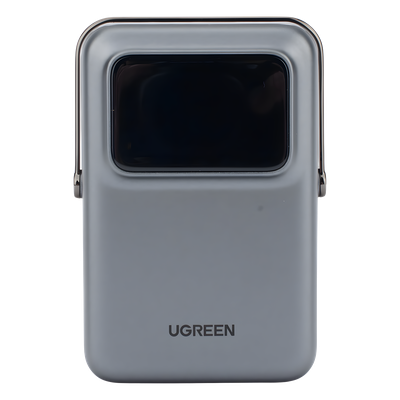 Power Bank Serie UNO Inalambrico | 10000mAh | 7.5W/20W | Con Emojis de Estado | Carga Rápida USB-C Bidireccional | Pantalla TFT Inteligente | Con Holder | Color Grey. - Imagen 7