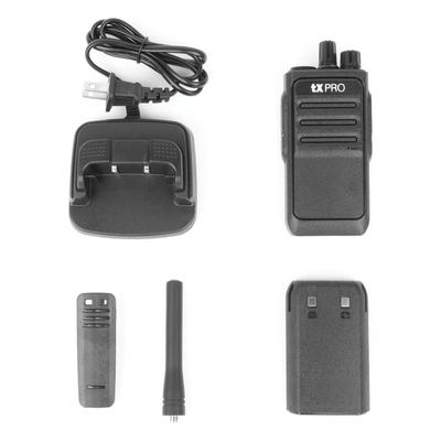 Radio Portátil Analógico UHF 400-470 MHz / 2W / 16 Canales / VOX Manos Libres / Batería 6-8 hrs / CTCSS/DCS / 161 g (5.68 oz) - Imagen 9